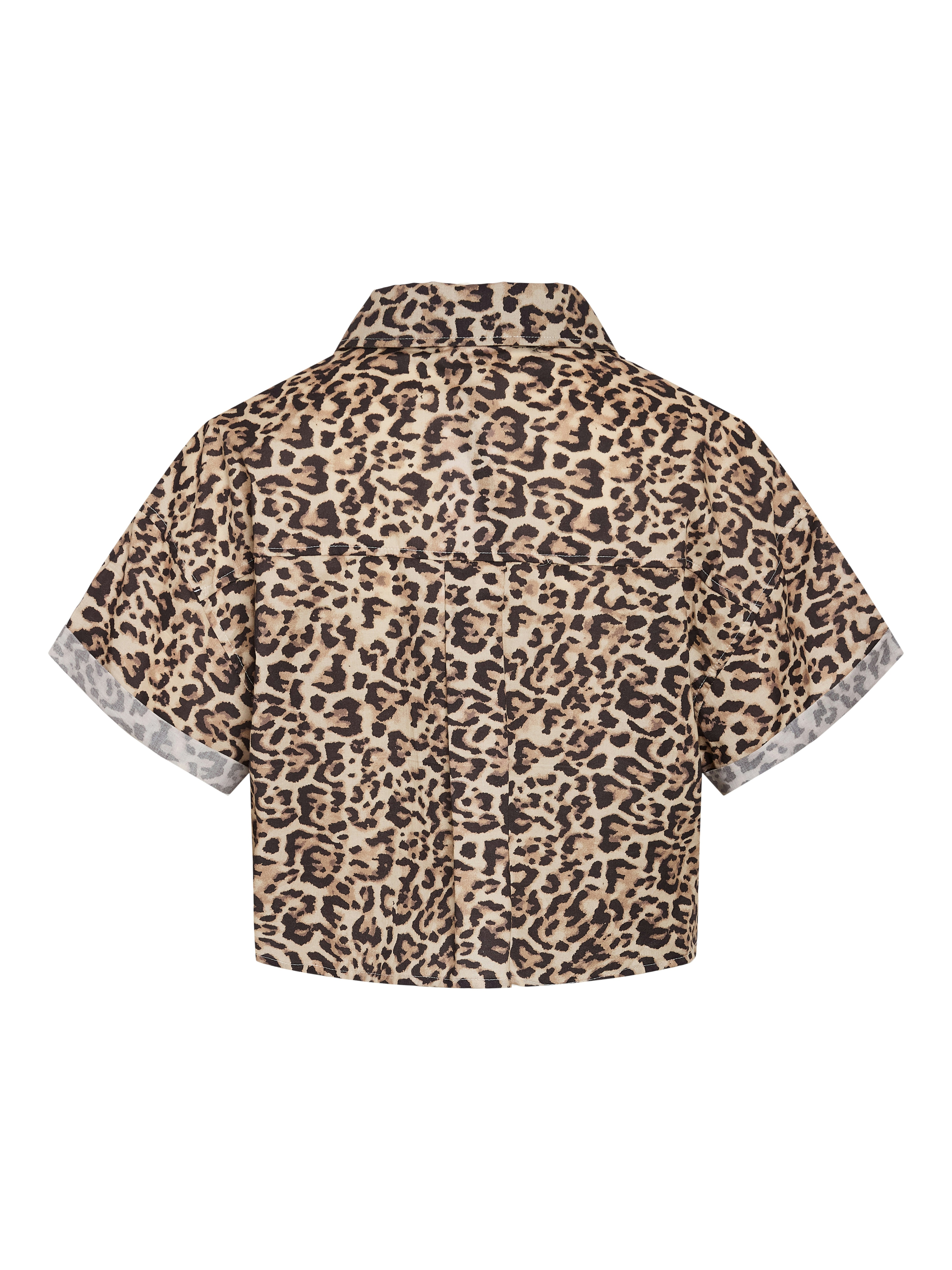 NMPEYTON S/S CROPPED SHIRT WVN