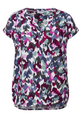 Gemusterte Bluse