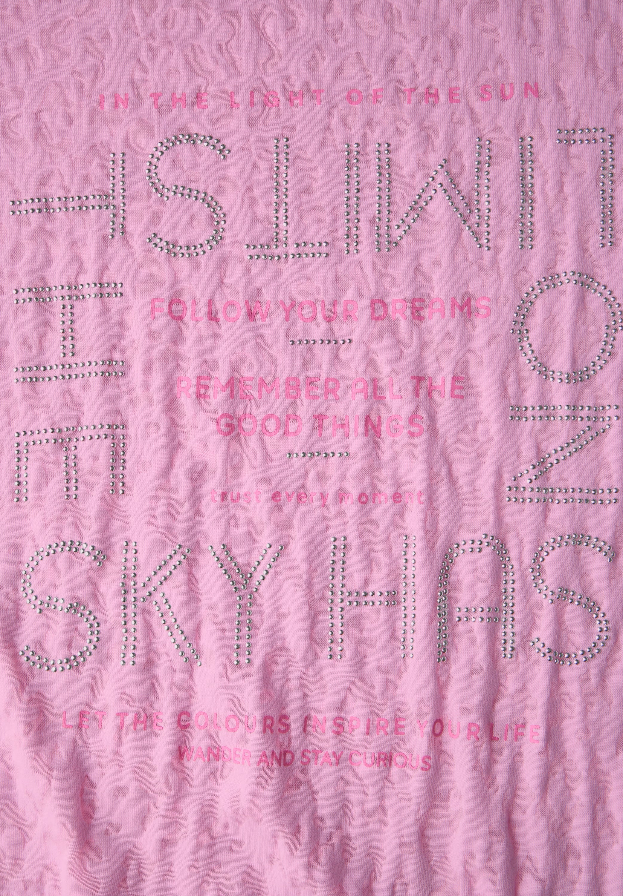 T-Shirt mit Schmucksteinen