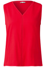 Jersey-Top mit Häkeldetails