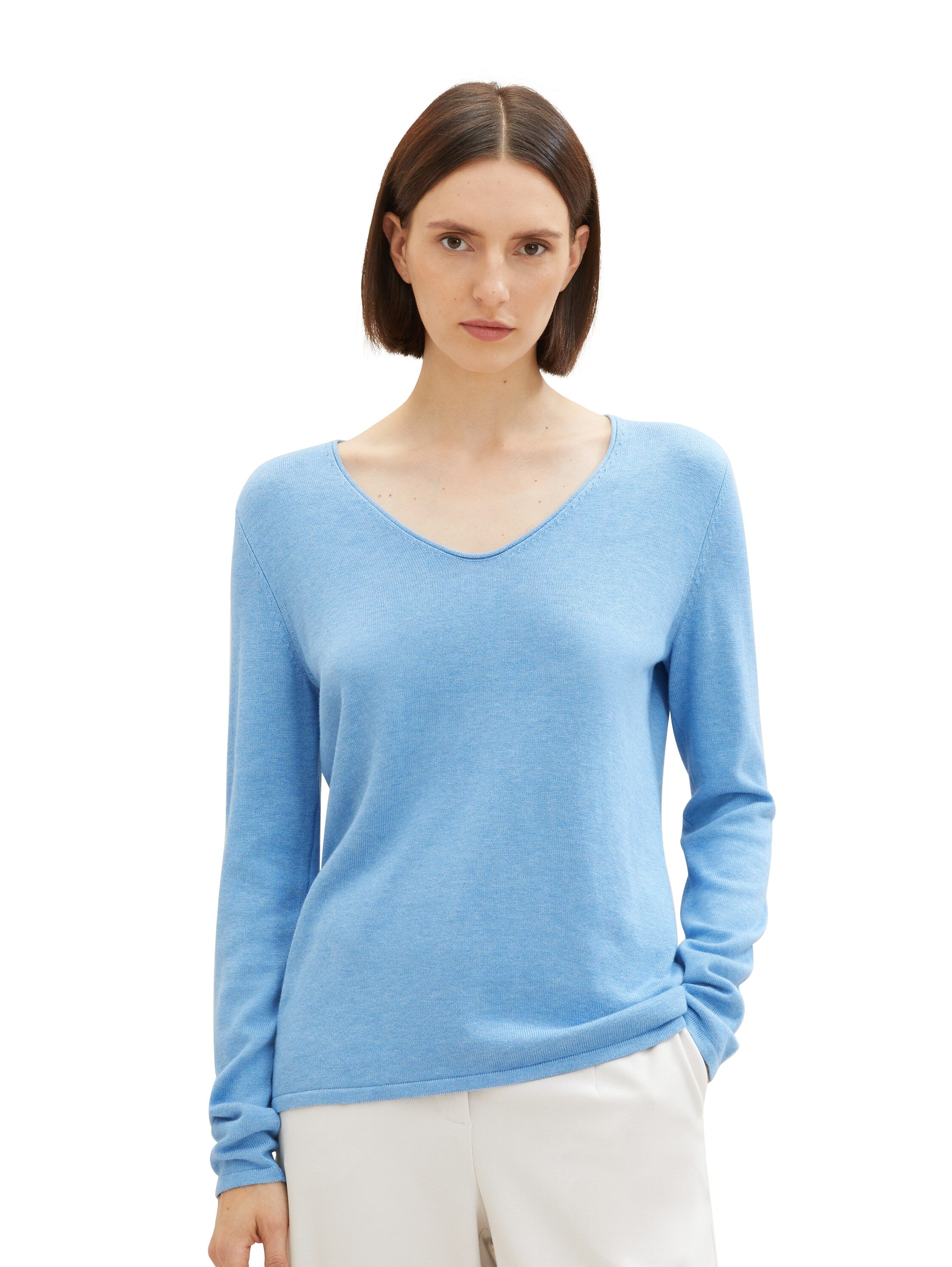 sweater basic v-neck