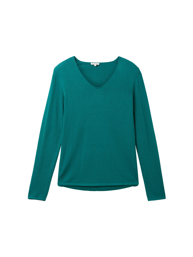 sweater basic v-neck