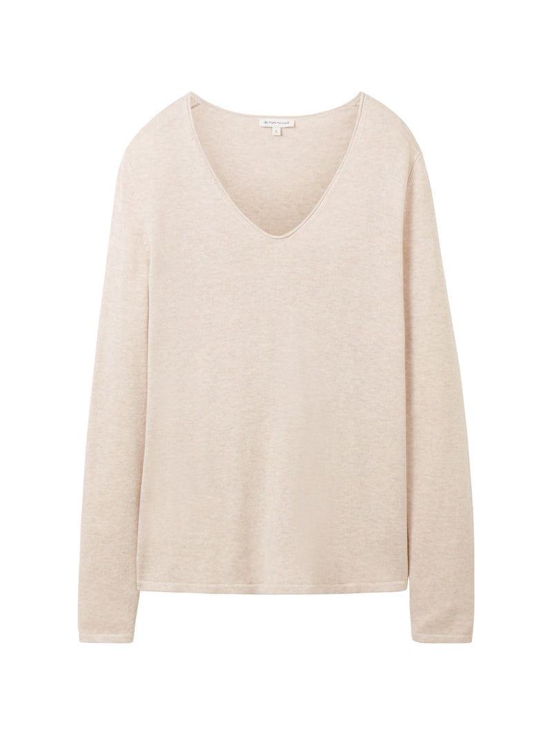 sweater basic v-neck