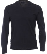 Pullover mit V-Ausschnitt uni 004430