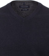 Pullover mit V-Ausschnitt uni 004430