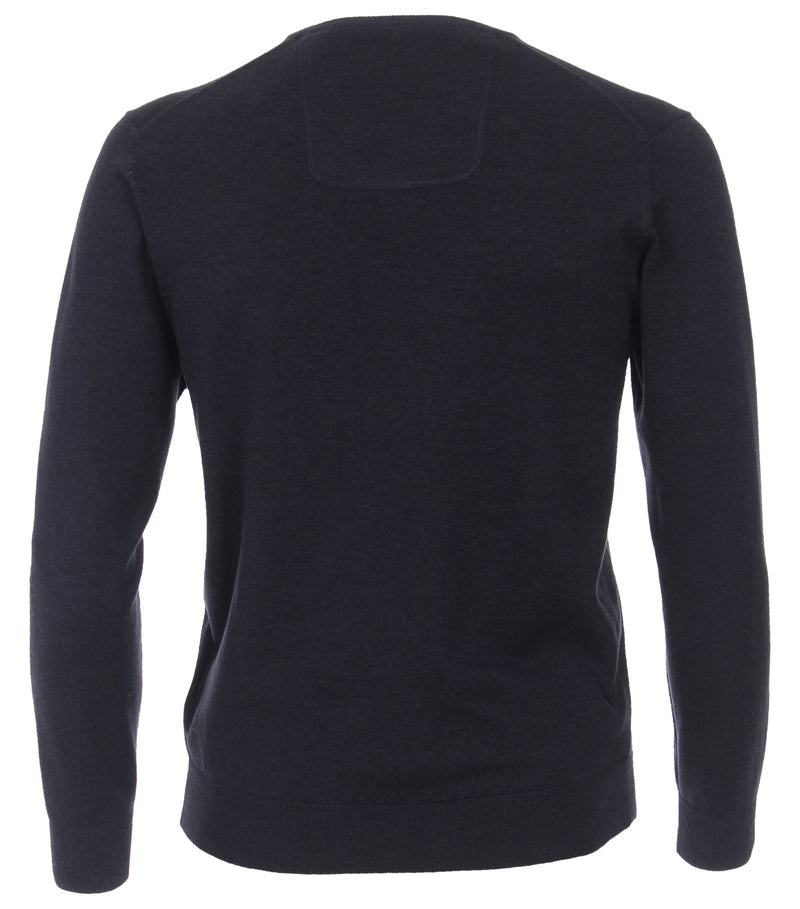 Pullover mit V-Ausschnitt uni 004430