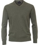 Pullover mit V-Ausschnitt uni 004430