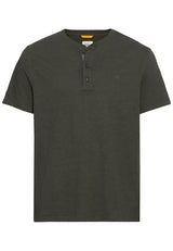 Kurzarm Henleyshirt aus reiner Baumwolle