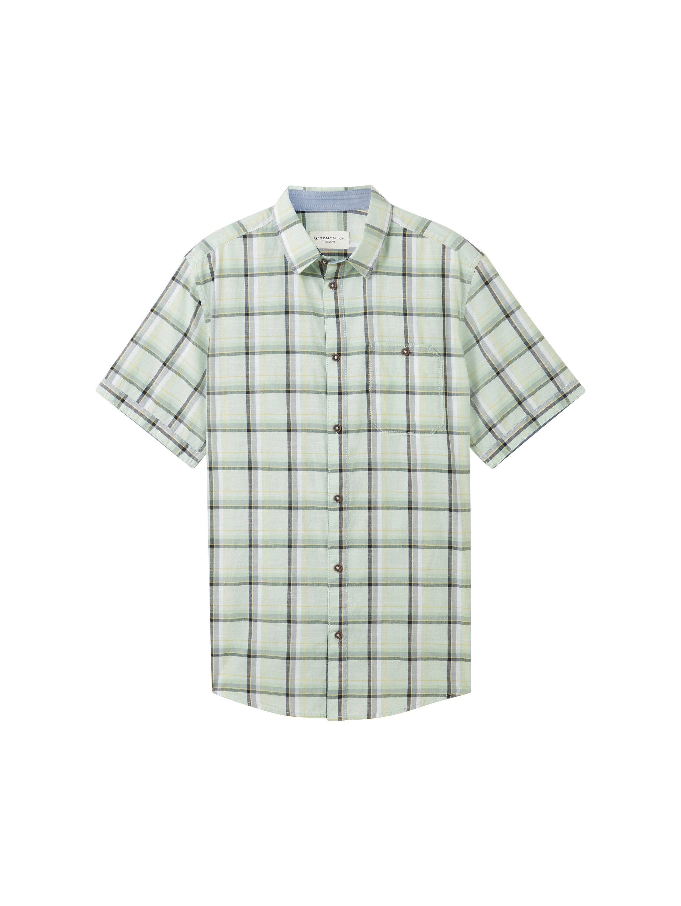 checked slubyarn shirt