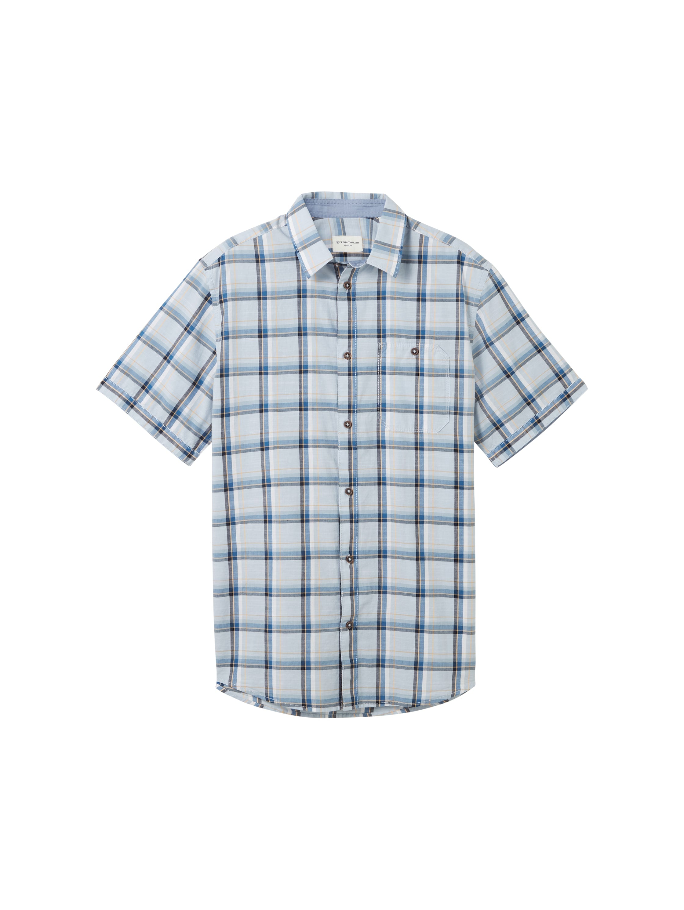 checked slubyarn shirt