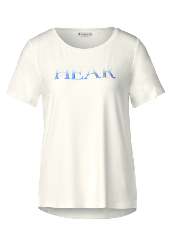 T-Shirt mit Pailletten Print