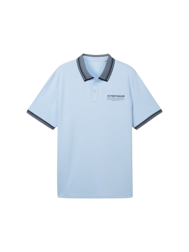 Plus - Poloshirt mit Logo Print