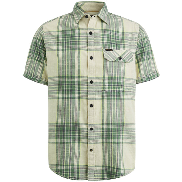 Short Sleeve Shirt Ctn Slub Check