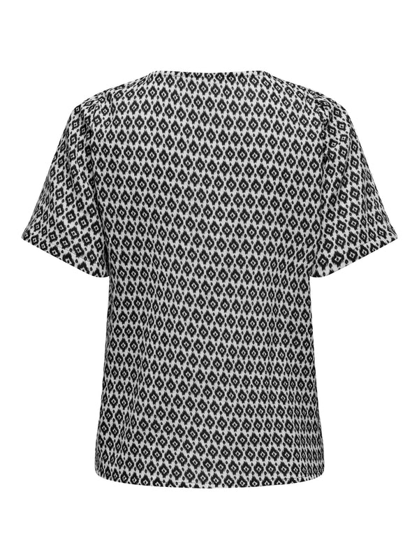 ONLNORA LIFE S/S V-NECK TOP PTM
