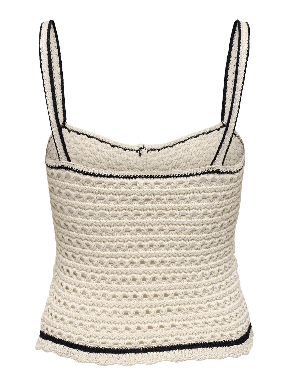 ONLMINNIE LIFE SL SWEETHEART TOP KNT