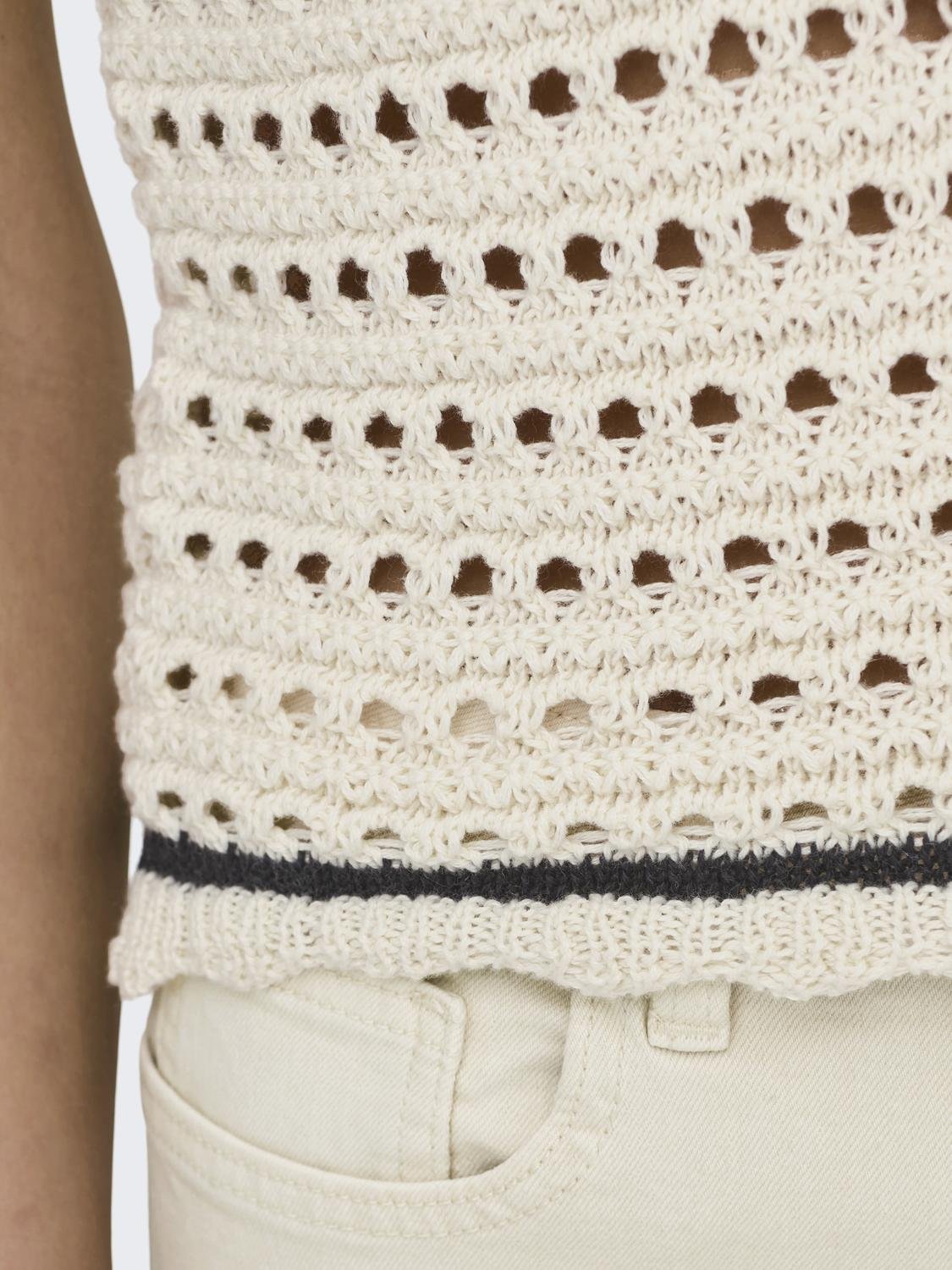 ONLMINNIE LIFE SL SWEETHEART TOP KNT