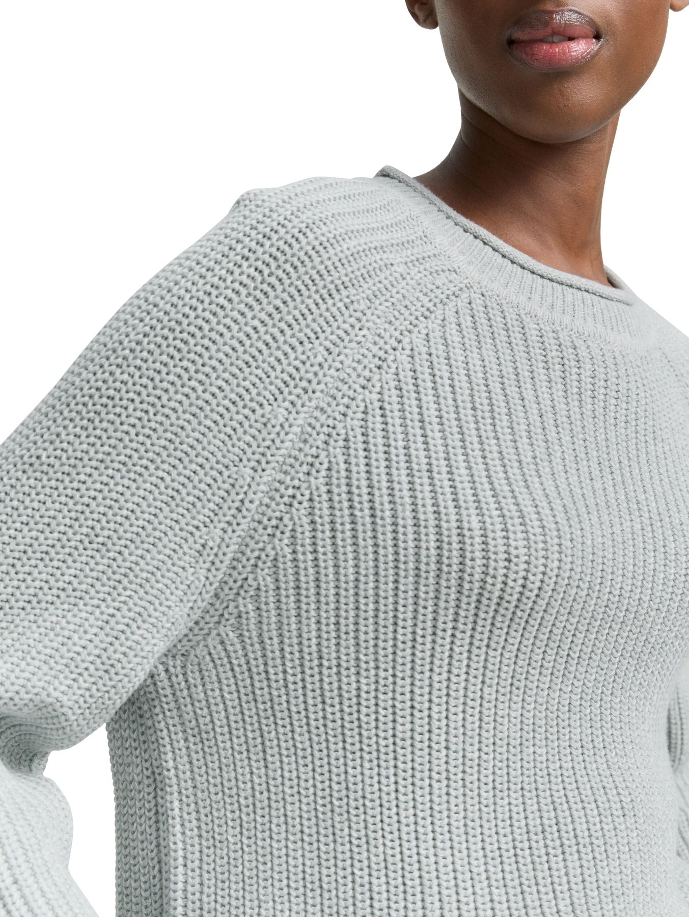 Strickpullover mit leichten Ballonärmeln