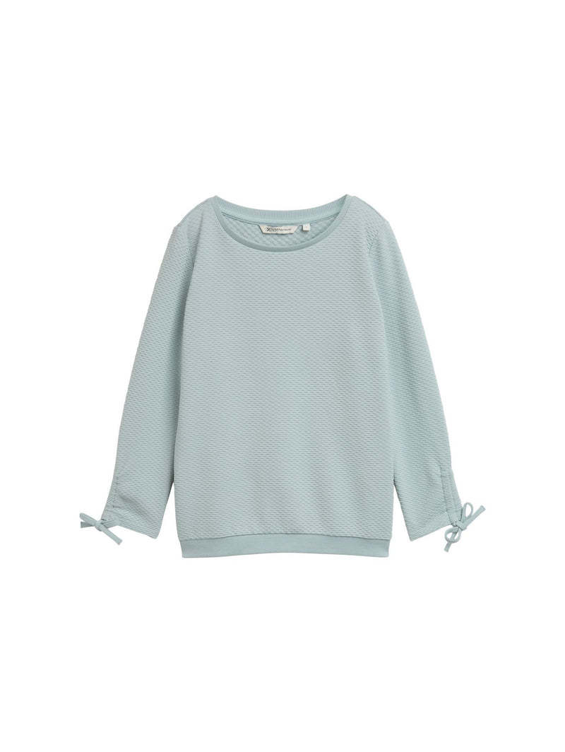 Sweatshirt mit Raffärmeln
