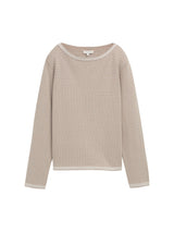 Strickpullover mit U-Boot-Ausschnitt