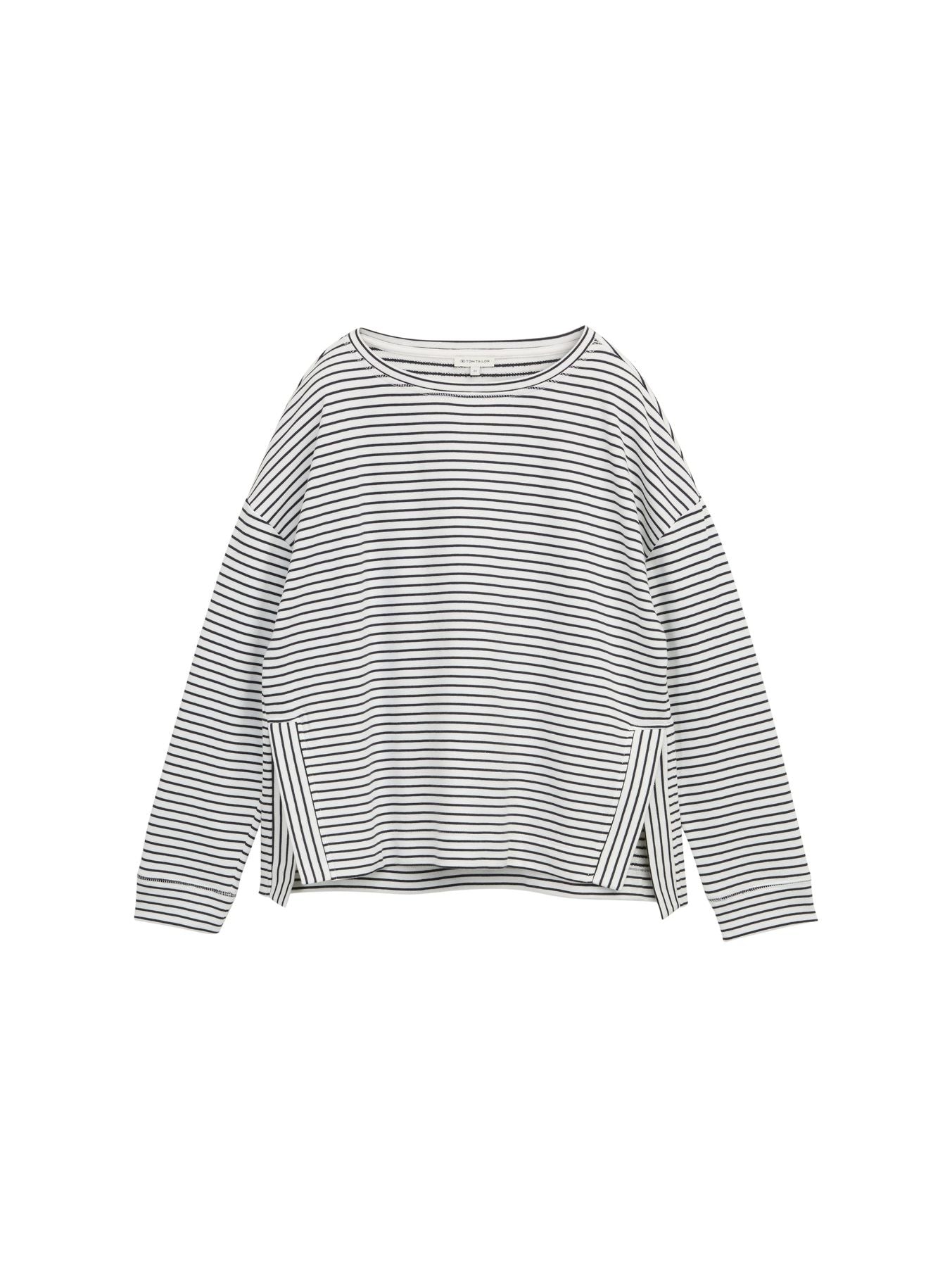 Sweatshirt mit Streifenmuster