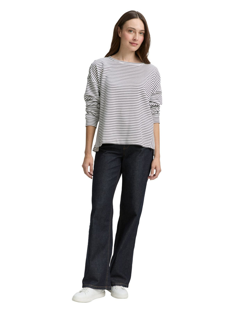 Sweatshirt mit Streifenmuster
