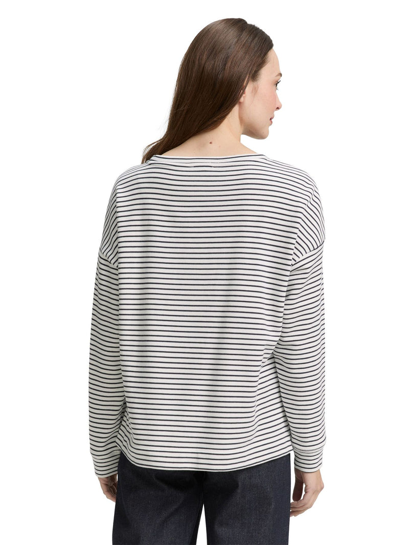 Sweatshirt mit Streifenmuster