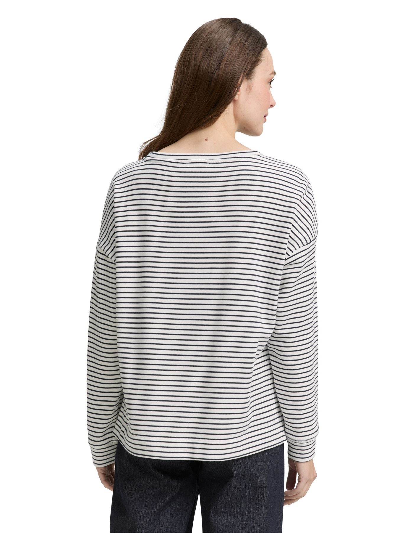 Sweatshirt mit Streifenmuster
