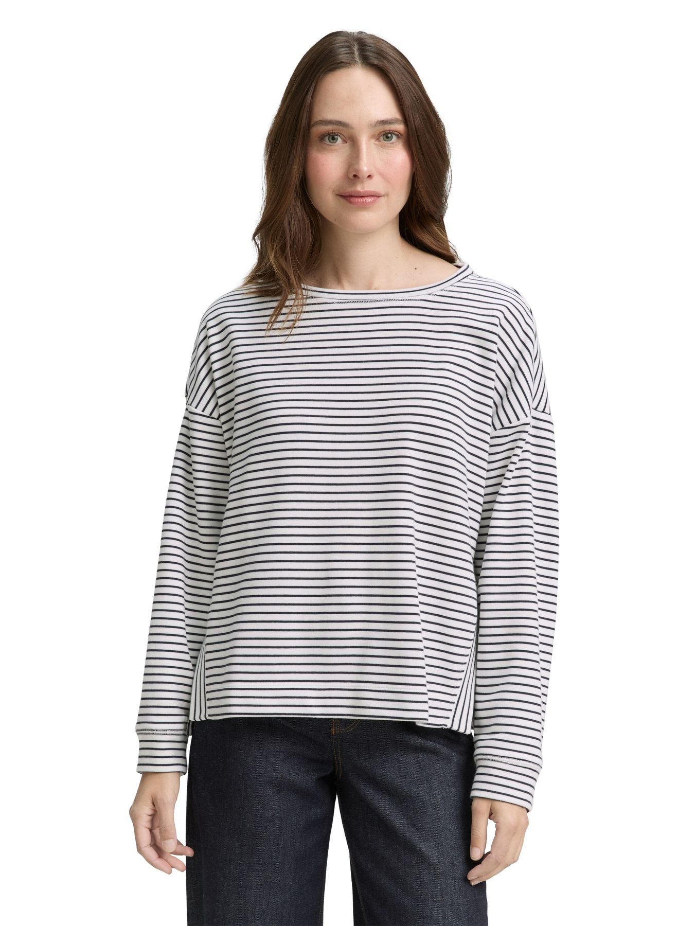 Sweatshirt mit Streifenmuster
