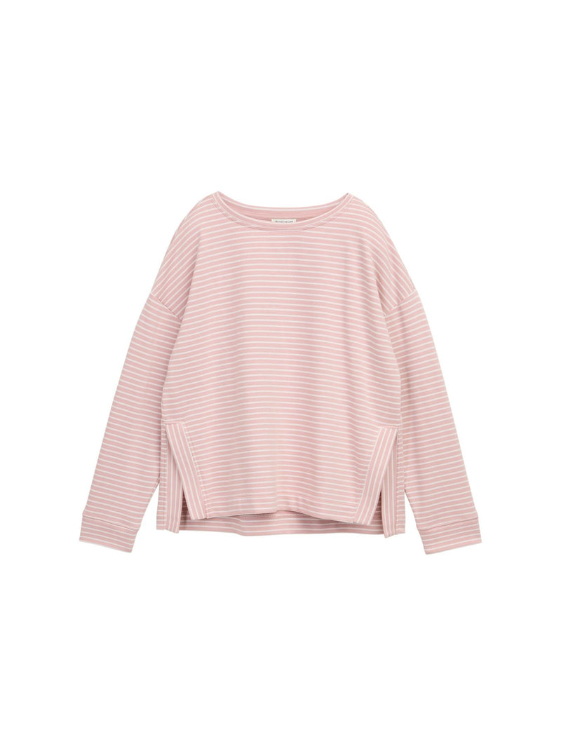 Sweatshirt mit Streifenmuster
