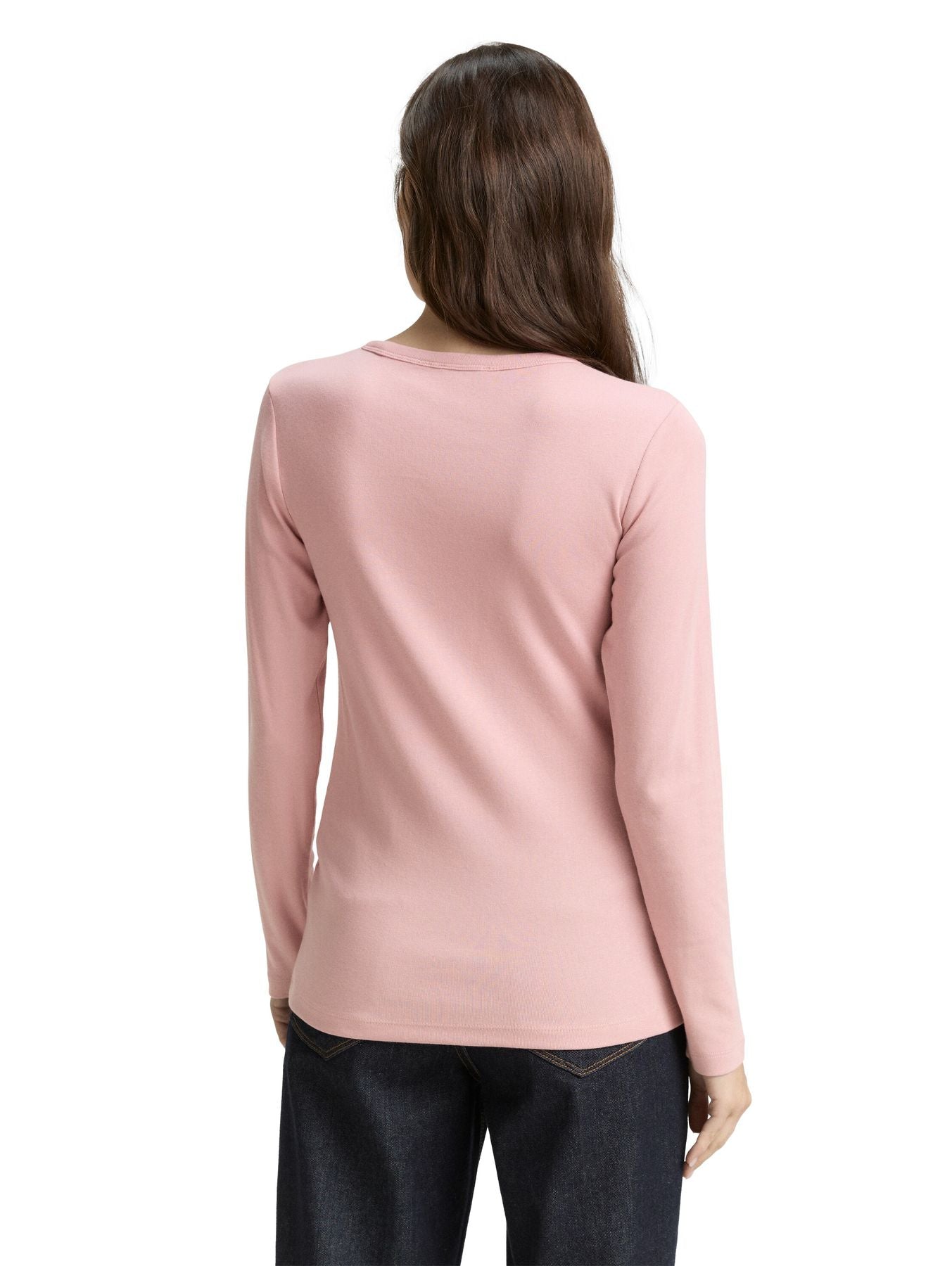 Basic Slim Fit Langarmshirt