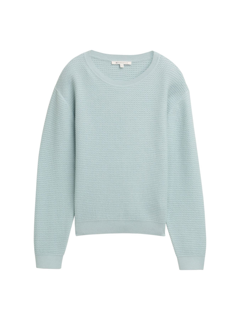Strickpullover mit Rundhalsausschnitt