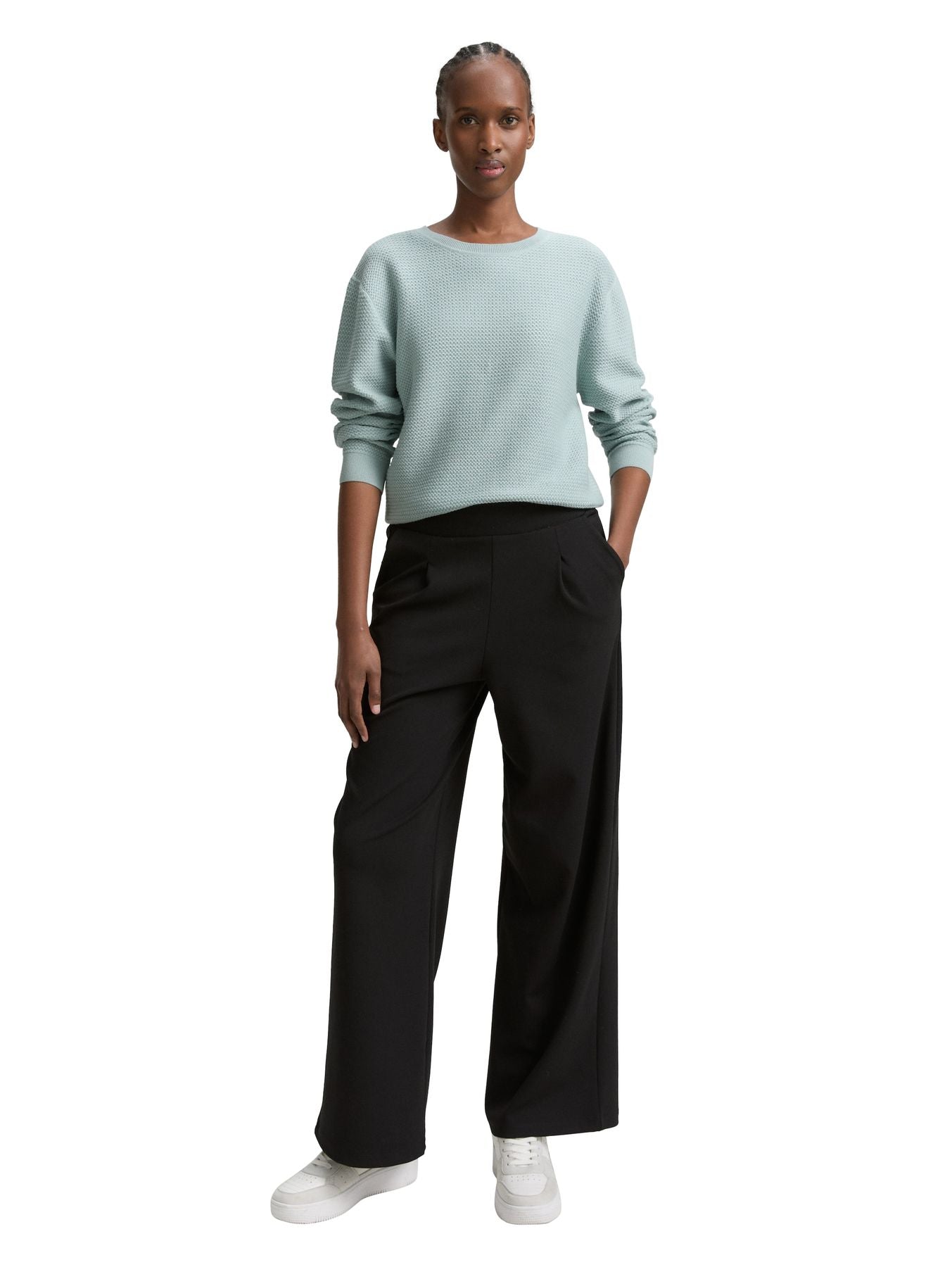 Strickpullover mit Rundhalsausschnitt