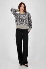 Elastische Wide-Leg-Hose