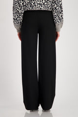 Elastische Wide-Leg-Hose