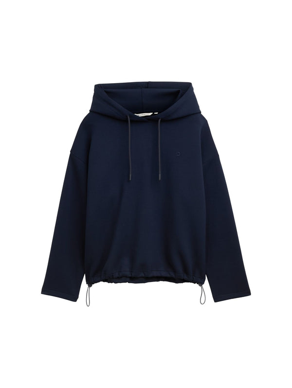 Loose Fit Scuba Hoodie Sweatshirt