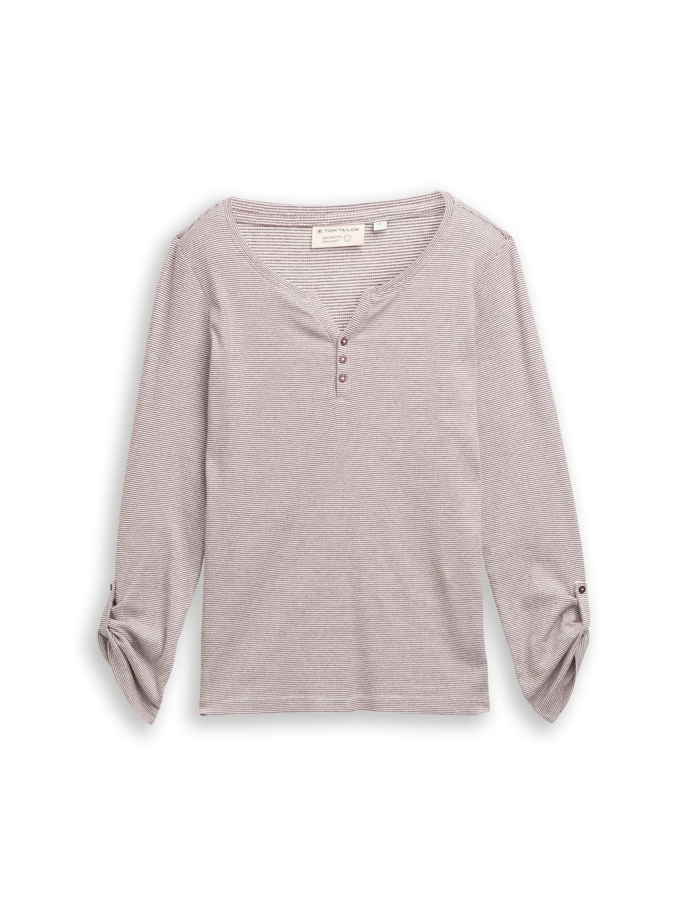 T-shirt stripe henley