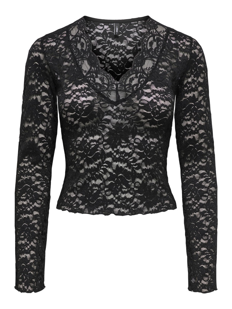 ONLNIKKA L/S LACE TOP JRS