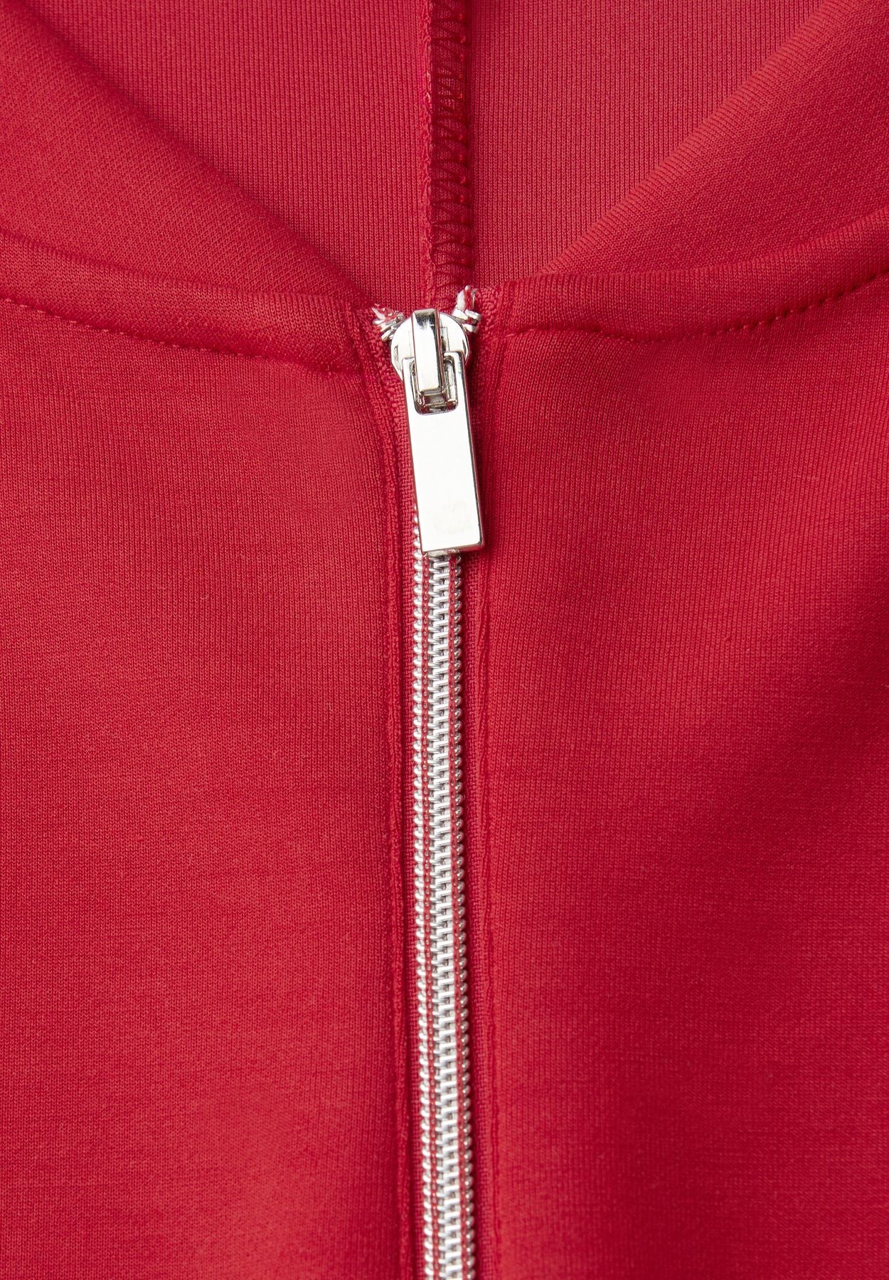 Silk-Look Shirt mit Zipper