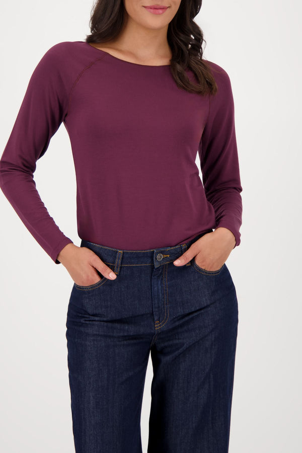 Basic-Langarmshirt