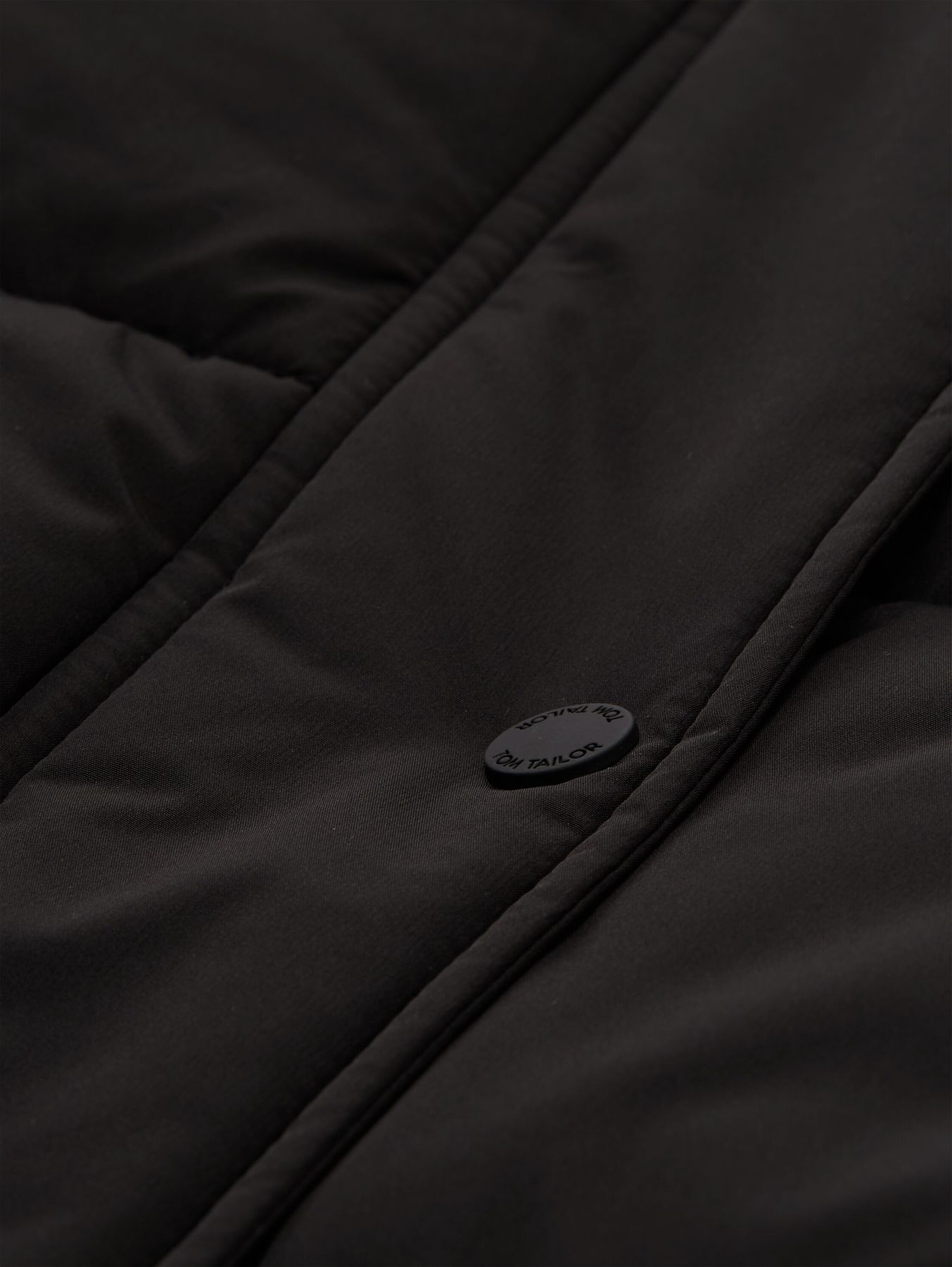 Puffer-Mantel mit abnehmbarer Kapuze