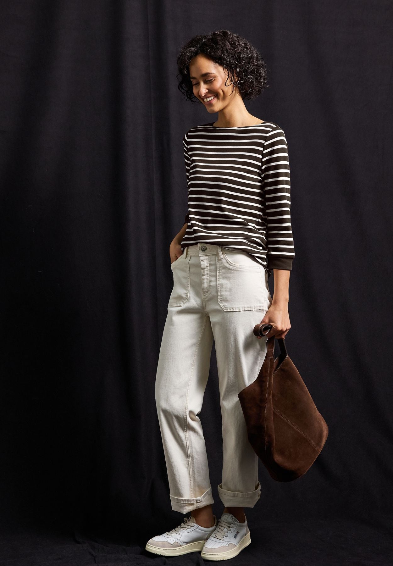 Gestreiftes Basic Shirt