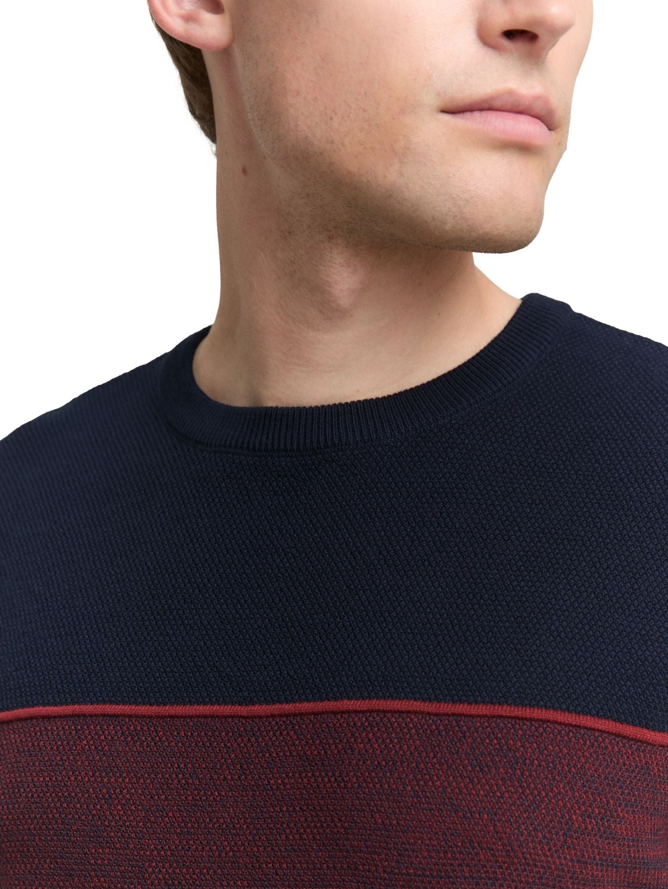 Strickpullover mit Colour Blocking