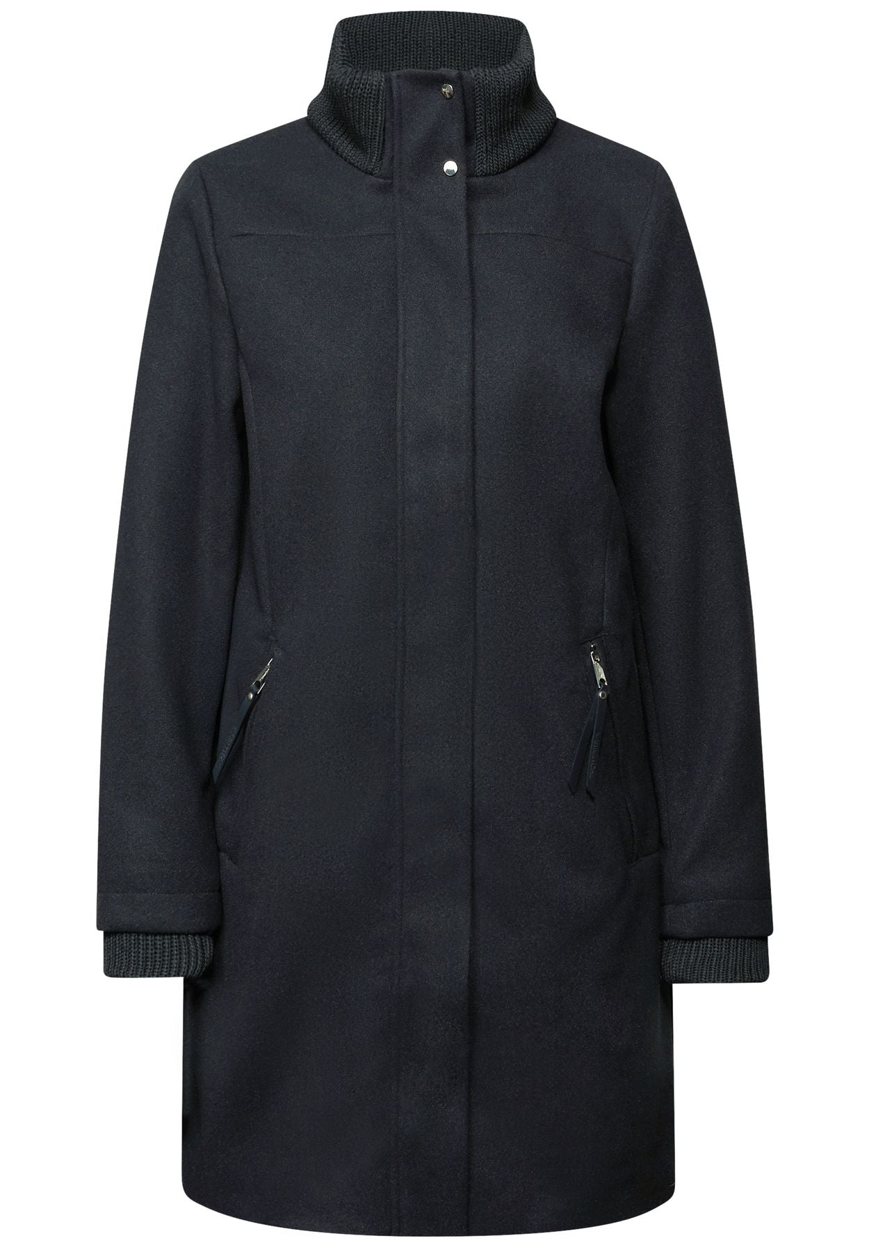 Mantel mit Strickdetails