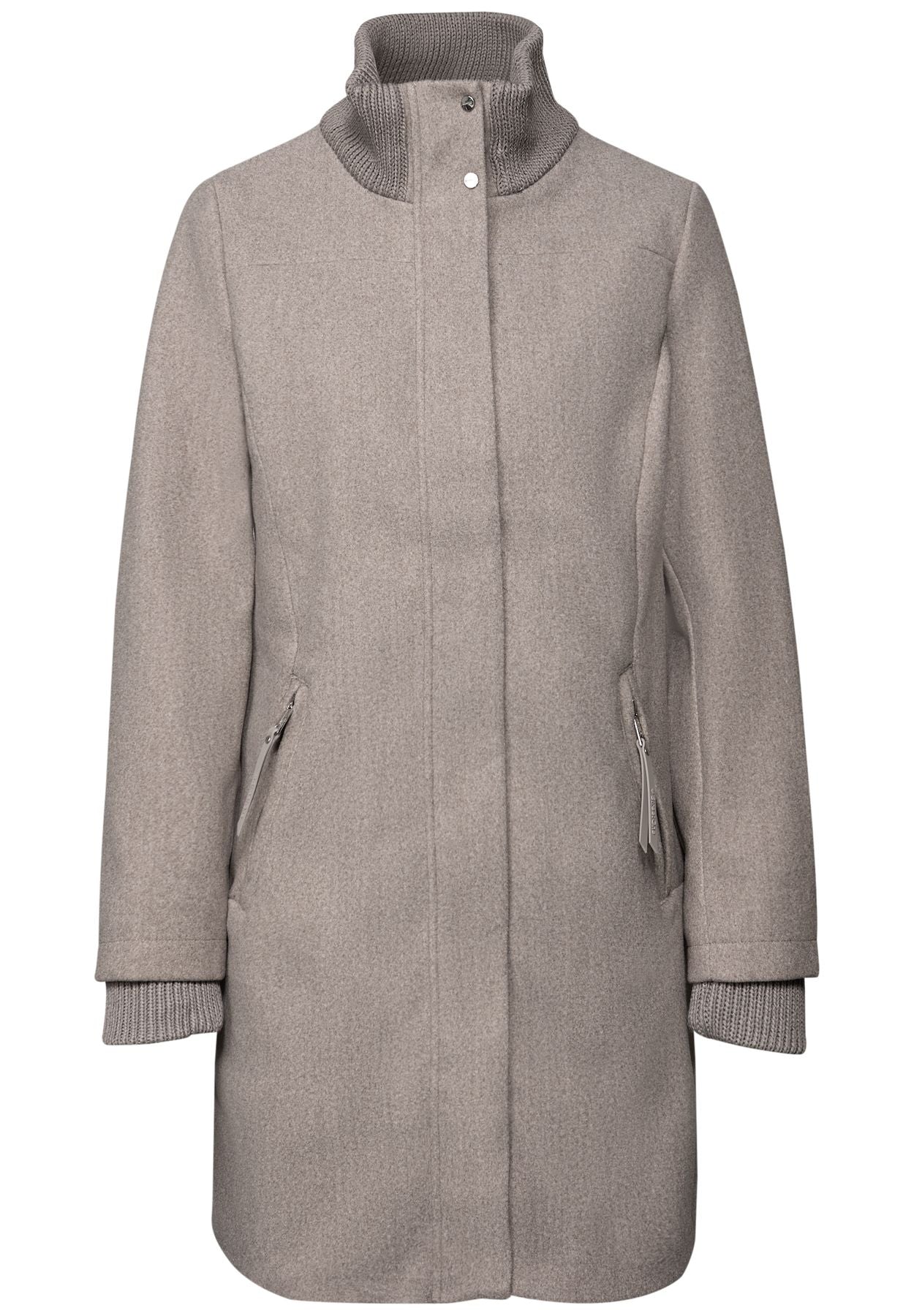 Mantel mit Strickdetails