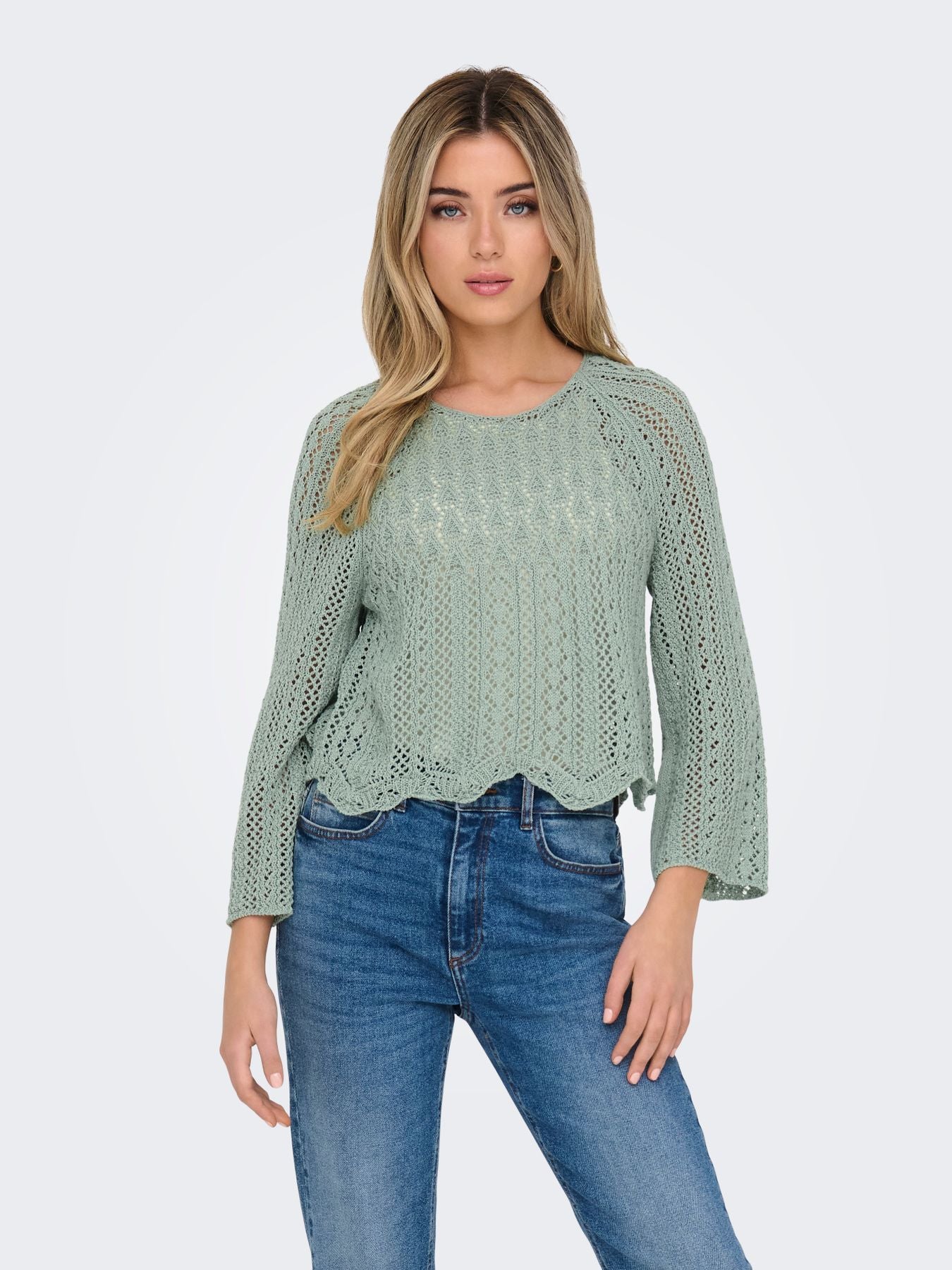 ONLNOLA LIFE  3/4 PULLOVER KNT NOOS