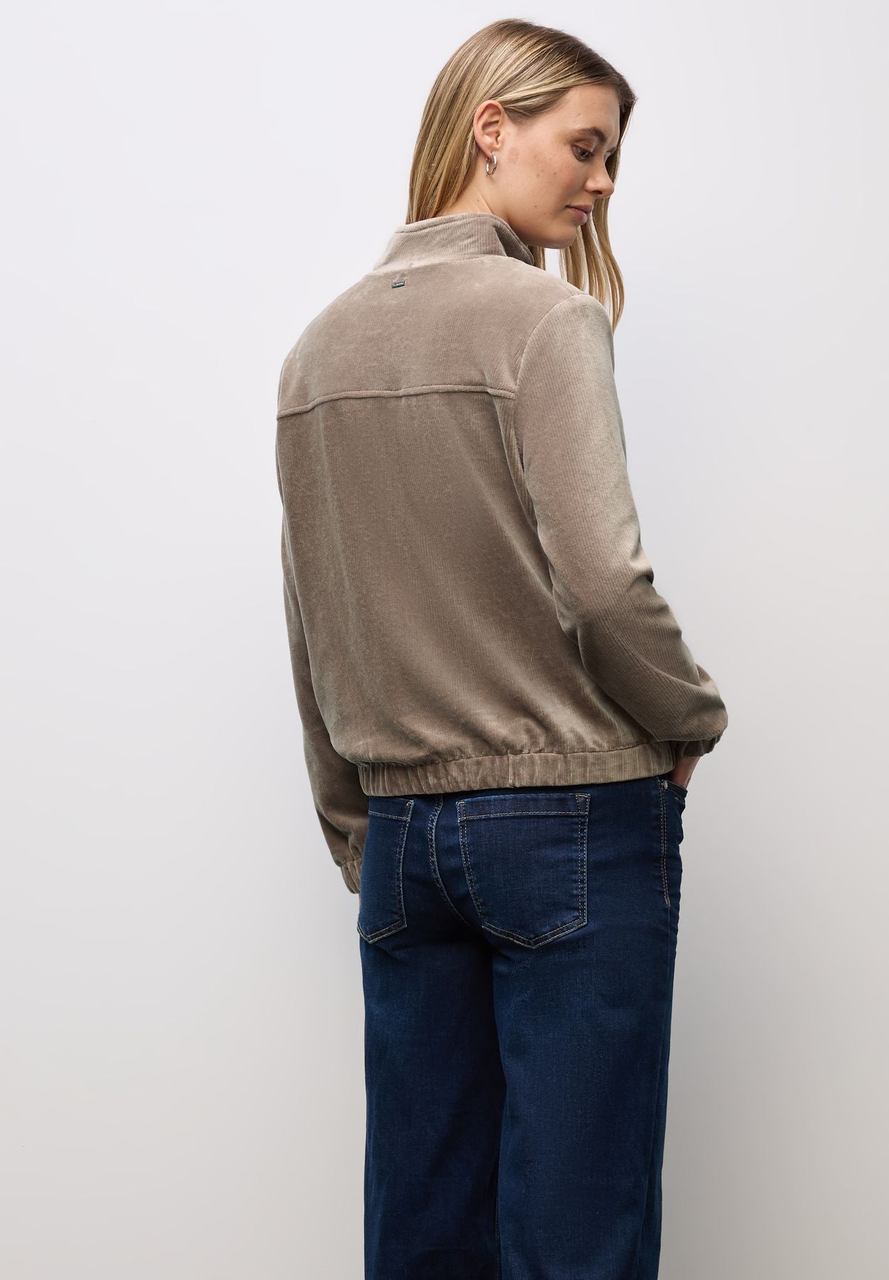 Cordjacke mit Zipper