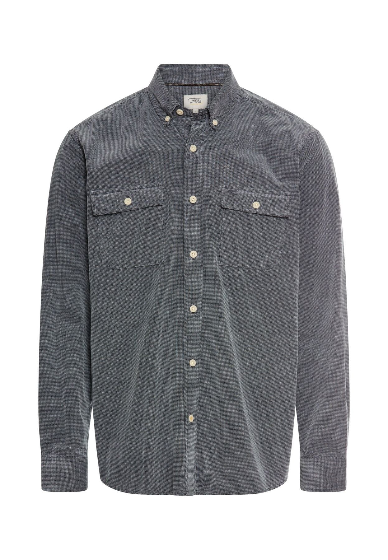 Langarmhemd mit aufgesetzten Taschen