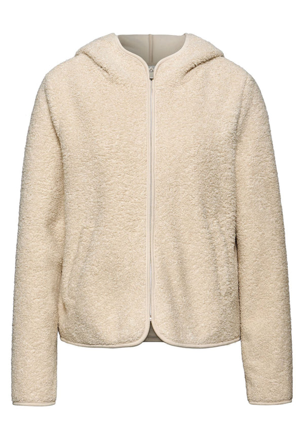 Teddy-Jacke mit Kapuze