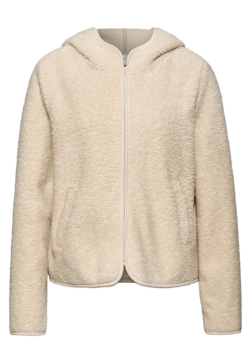 Teddy-Jacke mit Kapuze