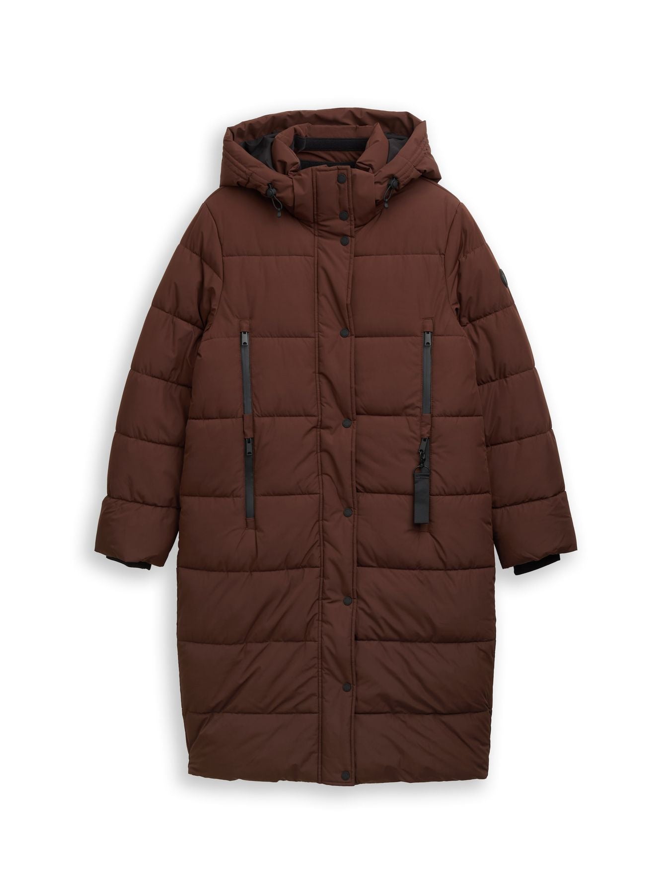 Puffer-Mantel mit abnehmbarer Kapuze